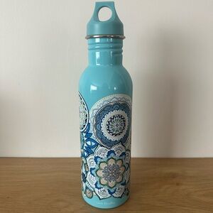 Vera Bradley Teal and Blue Mandala Water Bottle